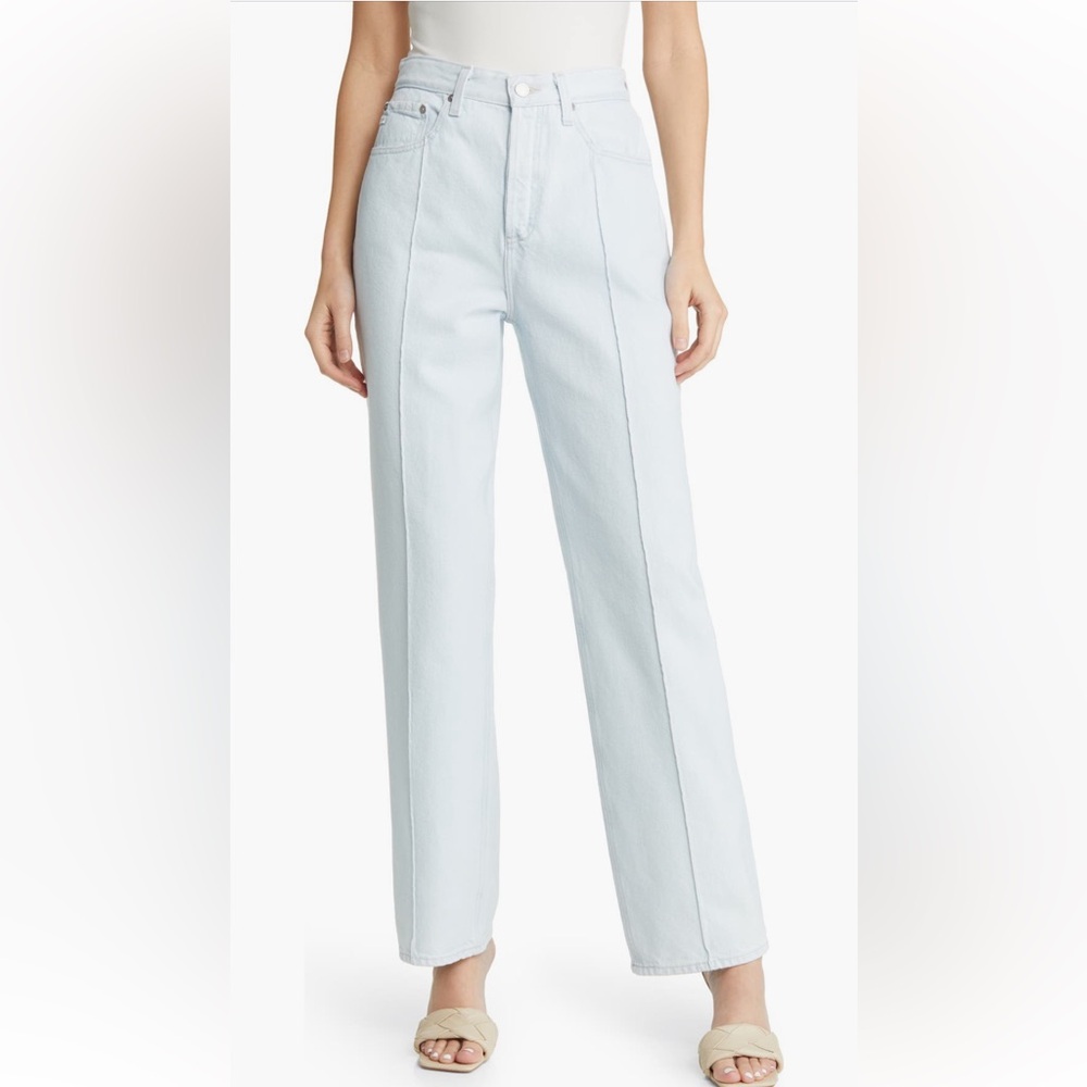 NWT AG Jeans Clove Pintuck High Waist Straight Leg Jeans Size 27